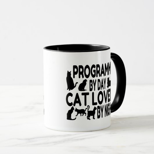 Programmerkatze Lover Tasse (VorderseiteRechts)