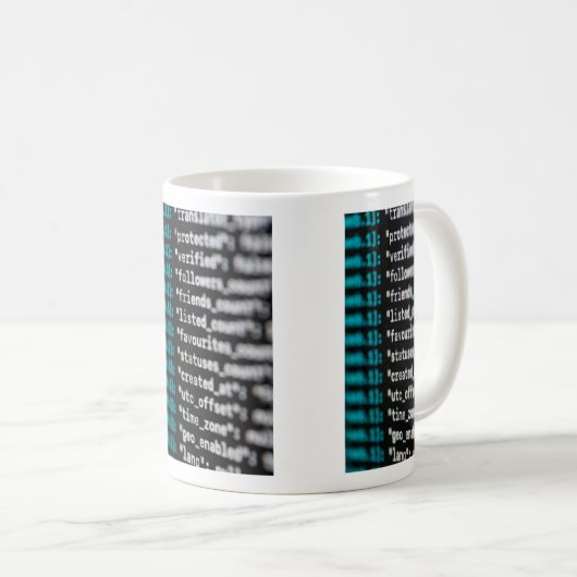 Programmers code Mug Kaffeetasse (VorderseiteRechts)