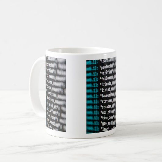 Programmers code Mug Kaffeetasse (Vorderseite Links)
