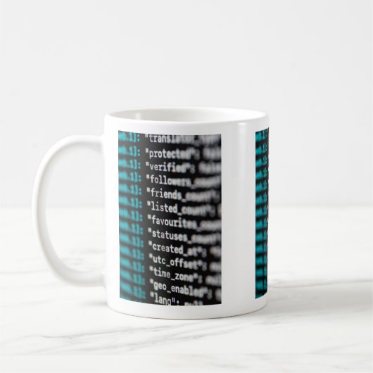 Programmers code Mug Kaffeetasse (Links)