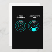 Programmier-Benutzerprogrammierungs-Coder-Geschenk Einladung (Vorne/Hinten)