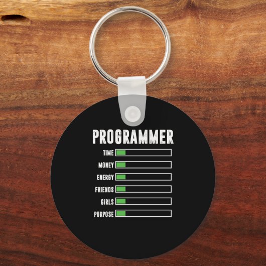 Programmier-Coding-Coder-Entwickler-Geschenk Schlüsselanhänger (Vorderseite)
