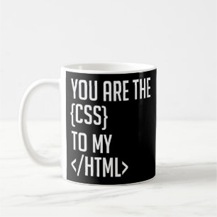 Programmier-Coding Sie sind die CSS zu meinem HTML Kaffeetasse