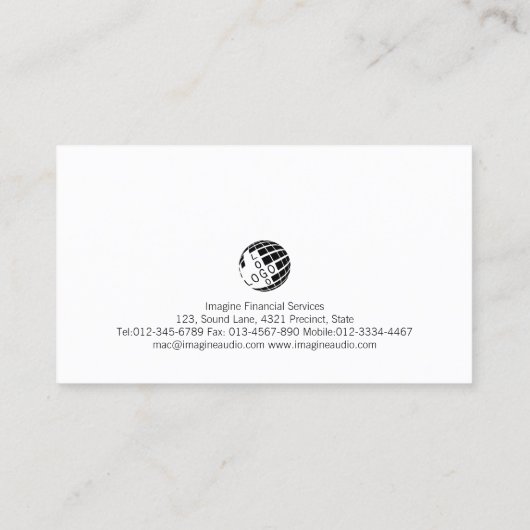 Programmier-Engineer für Schaltungen für Monogramm Visitenkarte (Rückseite)