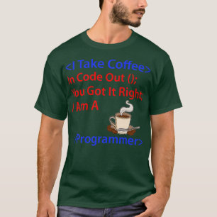 Programmier-Nerd für Kaffeeentwickler T-Shirt