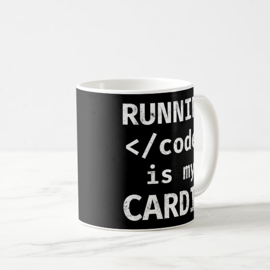 Programmier-Programmierung, die den Code ausführt, Kaffeetasse (VorderseiteRechts)