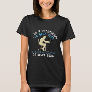 Programmier-Shirt mit Sprichwort T-Shirt