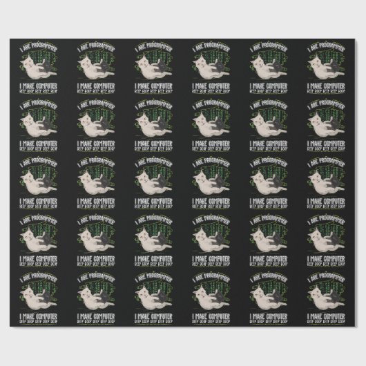 Programmier-Spaß Geschenkpapier (Flach)