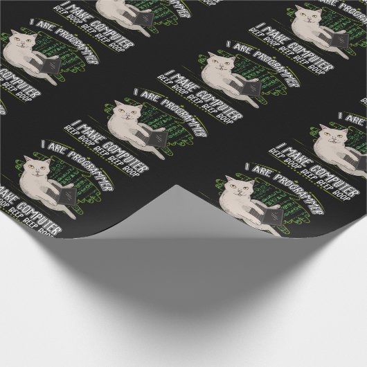 Programmier-Spaß Geschenkpapier (Ecke)