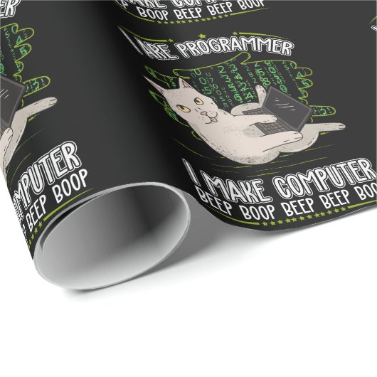 Programmier-Spaß Geschenkpapier (Rolleneckpunkt)