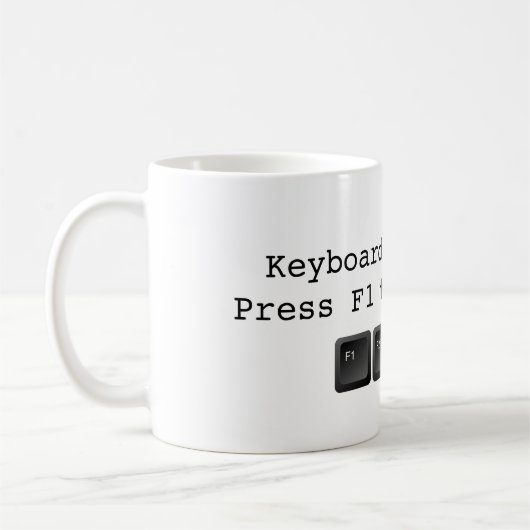 Programmier-Spaß-Puffer Kaffeetasse (Links)