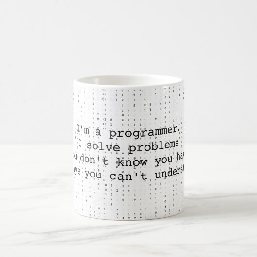 Programmier-Spaß-Puffer Kaffeetasse (Mittel)