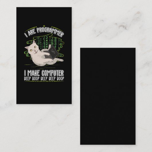 Programmier-Spaß Visitenkarte (Vorne/Hinten)