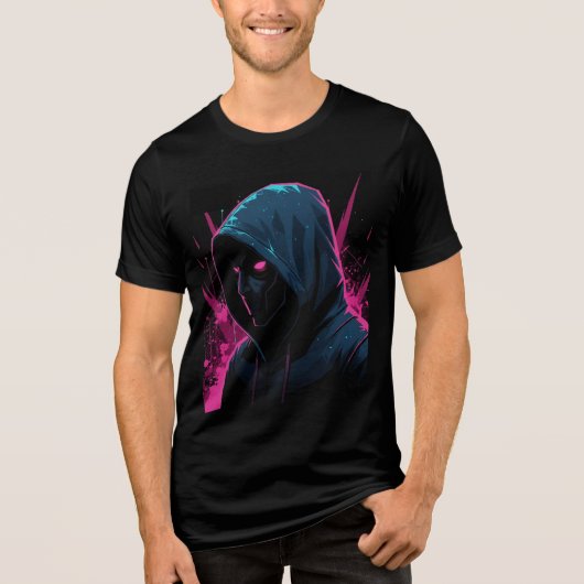 Programmieraufkleber - Lustiges Code- und Technikd Tri-Blend Shirt (Vorderseite)