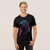 Programmieraufkleber - Lustiges Code- und Technikd Tri-Blend Shirt (Vorderseite voll)