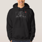 Programmiercode binäre Coding Computer Hacker Geek Hoodie (Vorderseite)