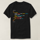 Programmiercodeblock T-Shirt (Design vorne)