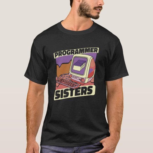 Programmiercodin für Coder Sister-Software T-Shirt (Vorderseite)