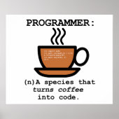 Programmierdefinition Funny Poster (Vorne)