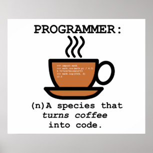 Programmierdefinition Funny Poster