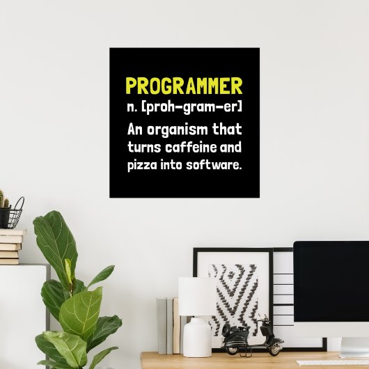 Programmierdefinition Poster (Heimbüro)
