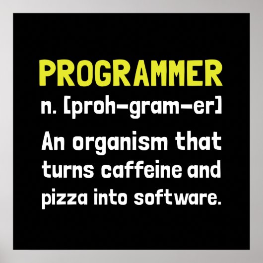 Programmierdefinition Poster (Vorne)