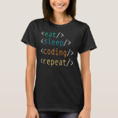 Programmieren des Coding-Nerds des Programmierers T-Shirt (Vorderseite)