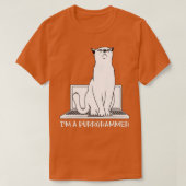 Programmieren des Programmierers Cat-Programmierer T-Shirt (Design vorne)