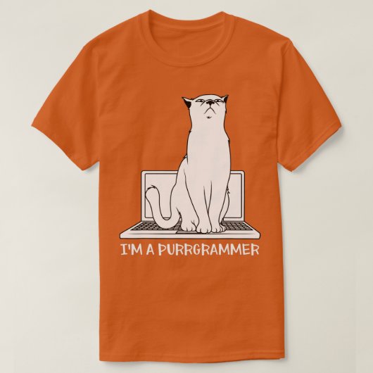 Programmieren des Programmierers Cat-Programmierer T-Shirt (Design vorne)