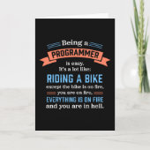 Programmieren - Funny Coding Gift Karte (Vorderseite)