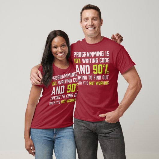 Programmieren ist 10 schreiben Code Funny Coding T-Shirt (Unisex)