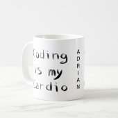 Programmieren ist mein Cardio Funny Programmer Cod Kaffeetasse (Vorderseite Links)