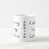 Programmieren ist mein Cardio Funny Programmer Cod Kaffeetasse (Mittel)