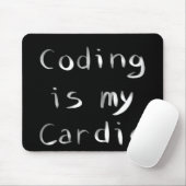 Programmieren ist mein Cardio Funny Programmer Cod Mousepad (Mit Mouse)