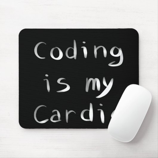 Programmieren ist mein Cardio Funny Programmer Cod Mousepad (Mit Mouse)