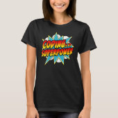 Programmieren ist mein Superpower Comic Coder HTML T-Shirt (Vorderseite)
