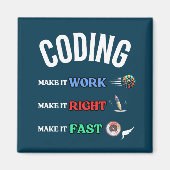 Programmieren Machen Sie es richtig machen Magnet (Vorne)