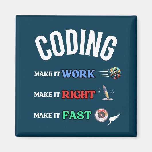 Programmieren Machen Sie es richtig machen Magnet (Vorne)
