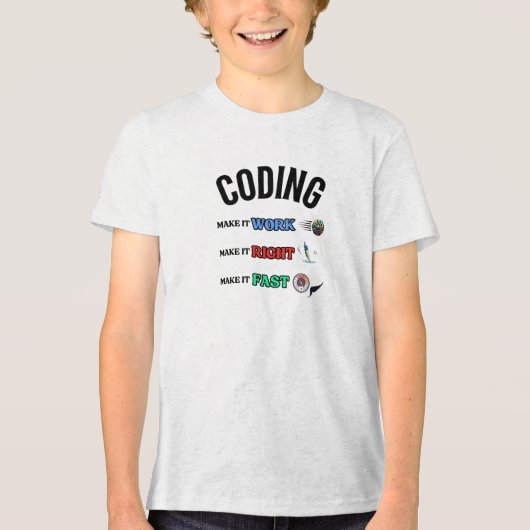 Programmieren Machen Sie es richtig machen Tri-Blend Shirt (Vorderseite)