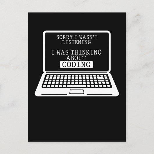 Programmieren Spaß Computer Engineer Funny Program Postkarte (Vorderseite)