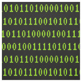 Programmieren von 1- und 0-Zoll-Computercode - Ent Stoff (Muster)