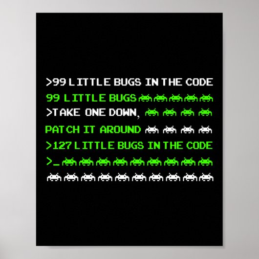 Programmieren von 99 kleinen Fehlern im Code Poster (Vorne)
