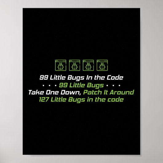 Programmieren von 99 kleinen Fehlern im Code Poster (Vorne)