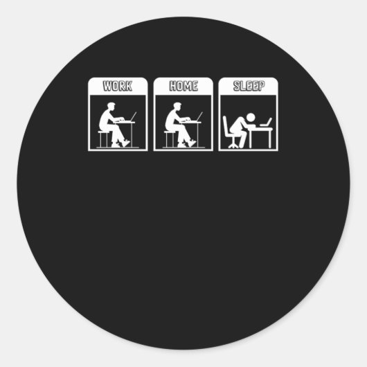 Programmieren von Coding-Coder-PC-Geschenk für Pro Runder Aufkleber (Vorderseite)