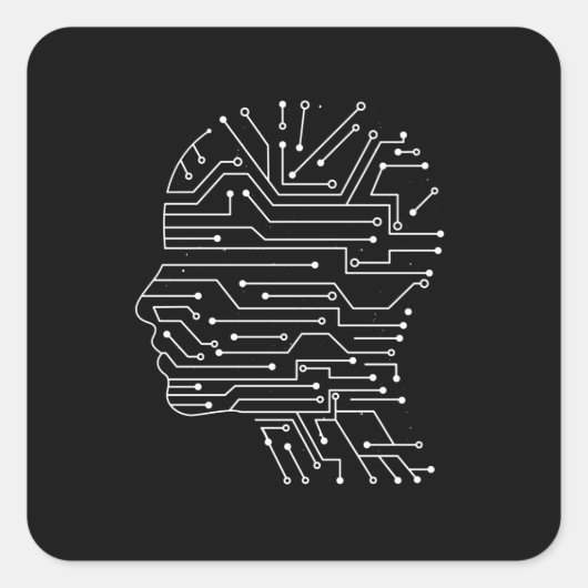 Programmieren von Computerwissenschaften Quadratischer Aufkleber (Vorderseite)