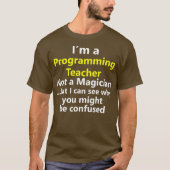 Programmieren von Lehrern Job School Coding IT Tec T-Shirt (Vorderseite)