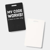 Programmieren von My Code Works Ausweis (Vorder- & Rückseite)