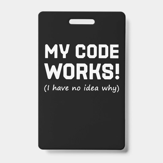 Programmieren von My Code Works Ausweis (Vorderseite)