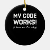 Programmieren von My Code Works Keramik Ornament (Vorne)