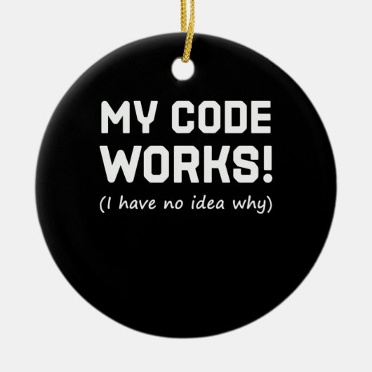 Programmieren von My Code Works Keramik Ornament (Vorne)